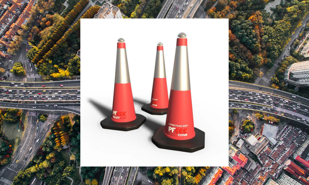 PF Cone aporta seguridad en carretera, sobre todo en los tramos de obras a los operarios